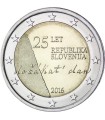 2 Euro Eslovénia 2016 Independência 4,49
