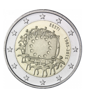 2 Euro Bandera Estonia 2015 € 7.49