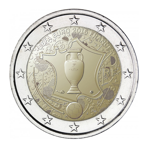 2 Euros France 2016 UEFA - Le Comptoir de l'Euro