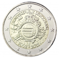 2 Euro "10 ans de l'euro Allemagne" 2012