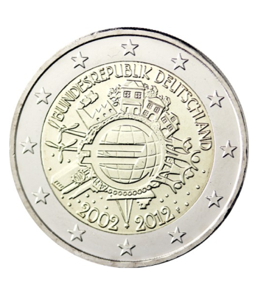 2 Euro Germania 2012 - "10 anni di euro  5,95 €