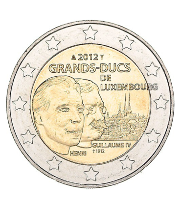 2 Euro Luxemburgo 2012 Gran Duque Guillermo IV €6.49