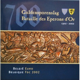 belgium 2002 official euro coin set