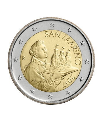 2 San Marino Euro 2017 Nieuwe beeltenis €5,95