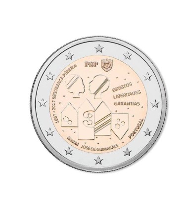 2 Euro Portugal 2017 150 jaar Politie Openbare Veiligheid € 4,89