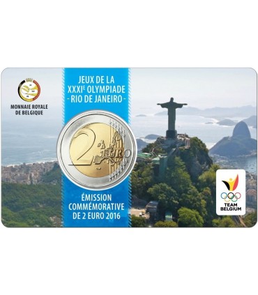 2 euros Bélgica 2016 coincard Francaise 18,45 euros