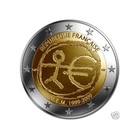 2Euro EMU France 2009 - France 2009 - 2 € - 10 ans de l'Euro * Référence Produit : FR_S09001 * Diamètre: 25,75 mm * Poids: 8,47 