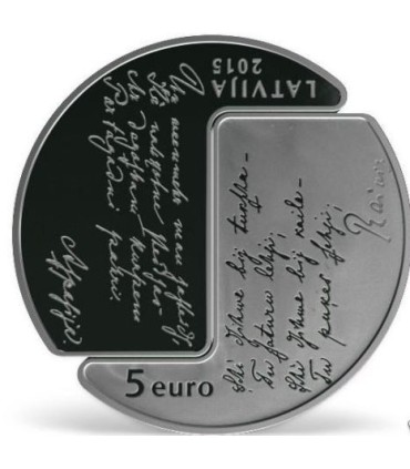 5 Euro Letonia 2015 €99.95