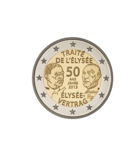2 Euro France 2013 Traité de Elysée €6.25