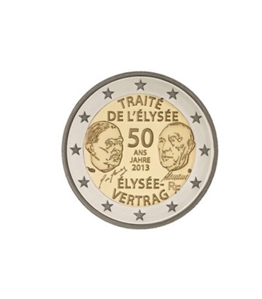 2 Euro Frankrijk 2013 Traité de Elysée €6,25