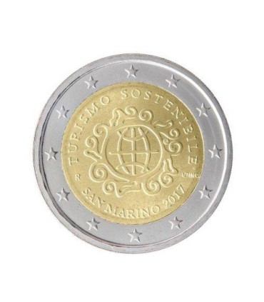 2 Euro San Marino 2017 Turismo Sostenible €41.95