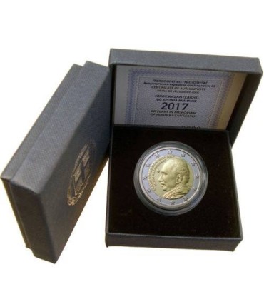 2 Euro Grecia 2017 Proof Nikos Kazantzakis € 44.95