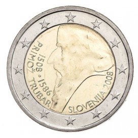 2 Euro slovénie 2008 primoz trubar