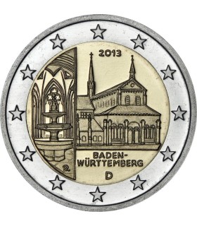 2 euros Alemania 2013 Baden-Württemberg 4,50 euros