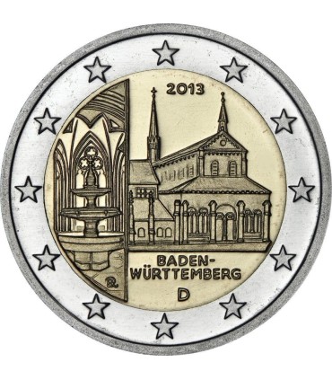 2 euros Alemanha 2013 Baden-Württemberg 4,50 euros