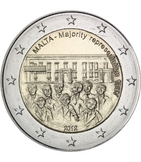 2 Euro Malta 2012 Mayoría 10,89