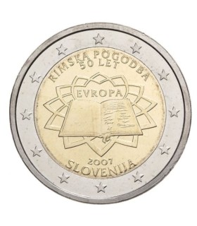 2 Euro Slovenië 2007 Verdrag van Rome €39,95