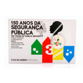 Coincard BE 2 Euro Portugal 2017 150 ans Police Securite publique