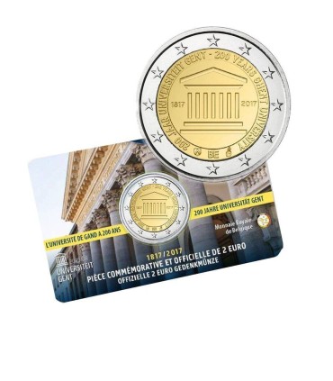 Coincard 2 Euro Belgio 2017 Università di Gand  15,50 €