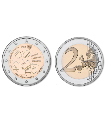 Coincard BU 2 Euro Portogallo 2017 150 anni Polizia Pubblica Sicurezza  19,95 €