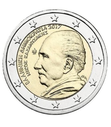 2 Euro Grécia 2017 Nikos Kazantzakis 5,49