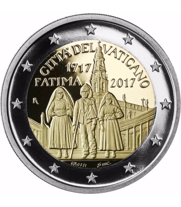 2 Euro BE Vaticaan 2017 100e verjaardag van de verschijningen van Fatima € 325,00