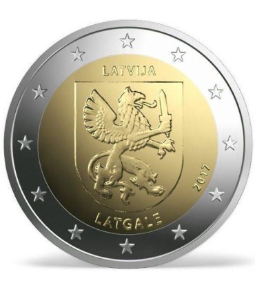 2 Euro Letland 2017 Wapenschild Latgale €4,89