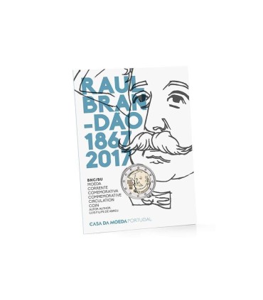 Cartão de Moeda BU 2 Euro Portugal 2017 Raul Brandão € 12.95