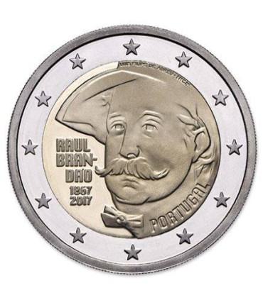Cartão de Moeda BE 2 Euro Portugal 2017 Raul Brandão € 22,95