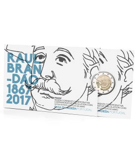 Tarjeta BE 2 Euro Portugal 2017 Raul Brandao € 22.95