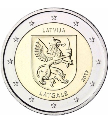 2 Euro Letland 2017 Wapenschild Latgale €4,89