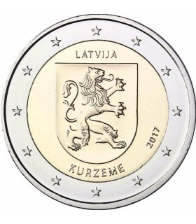 2 Euro Letonia 2017 El Escudo Kurzeme €4.89