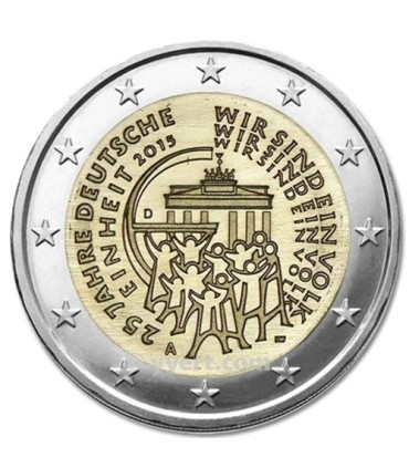 2 euros Alemania 2015 Reunificación 5,49 euros