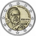 5 x 2 euro Allemagne 2018 100 e anniversaire de la naissance d'Helmut Schmidt