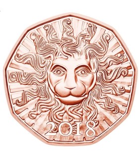 5 Euro Austria 2018 La Forza del Leone  9,50 €