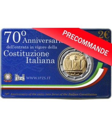 Munt Italië 2018 70 jaar Italiaanse grondwet €14,99