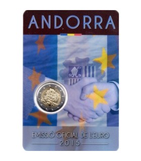 2 Euro Andorra 2015 Acuerdo Aduanero  33,90 €
