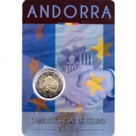 2 Euro Andorre 2015 Accord Douanier
