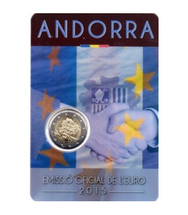 2 Euro Andorra 2015 Douaneovereenkomst € 33,90