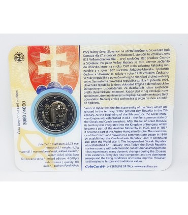 Moeda de 2 euros Eslováquia 2018 BU - República da Eslováquia 13,50