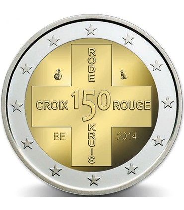 2 euro commemorativo Belgio Croce Rossa 2014  19,95 €