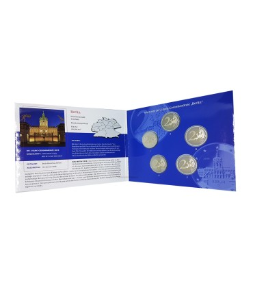 5 x 2 euro Duitsland 2018 Berlijn BE € 34,95