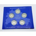 5 x 2 euro Allemagne 2018 BE