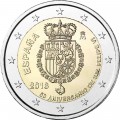 2 Euro Espagne 2018 50e anniversaire du Roi FELIPE VI