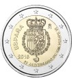 2 Euro Espanha 2018 50º aniversário do Rei Felipe VI