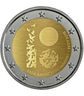 2 Euro Estland 2018 Hundertjahrfeier der Unabhängigkeit Estlands  4,89 €