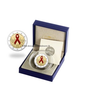 2 euros comemorativos BE France 2014-SIDA € 249,00