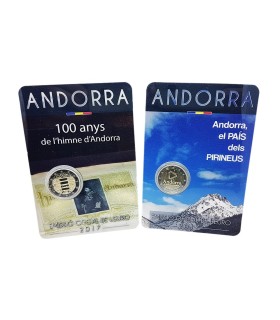 Pakket 2 x 2 Euro andorra 2017 €49,95