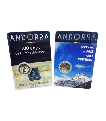 Pakket 2 x 2 Euro andorra 2017 €49,95