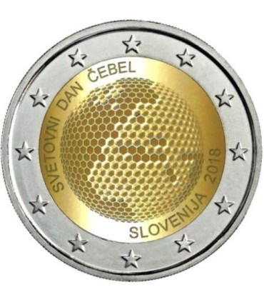 2 Euro Slovenië 2018 : Wereldbijendag €4,49